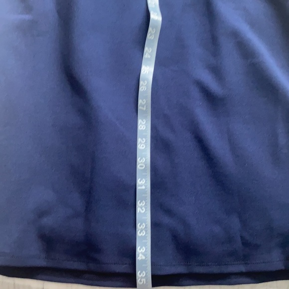 Beige By Eci Off the Shoulder Navy Midi Dress - Picture 7 of 8